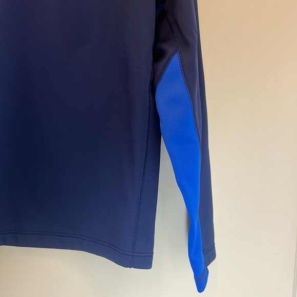 Nike Therma-Fit Blue Half Zipper Pullover with Light Blue Swoosh Size Medium - Picture 5 of 7